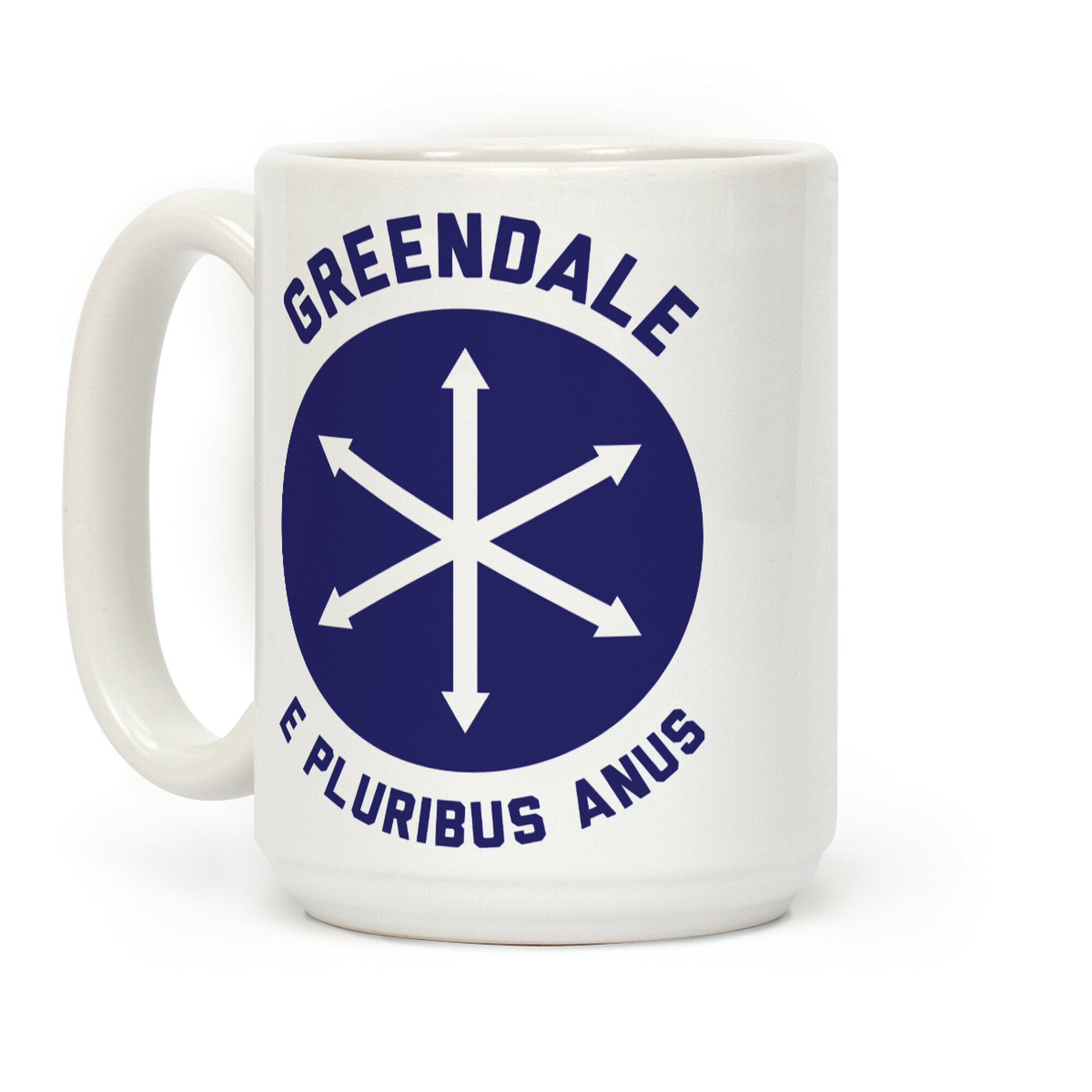 Greendale E Pluribus Anus Coffee Mug